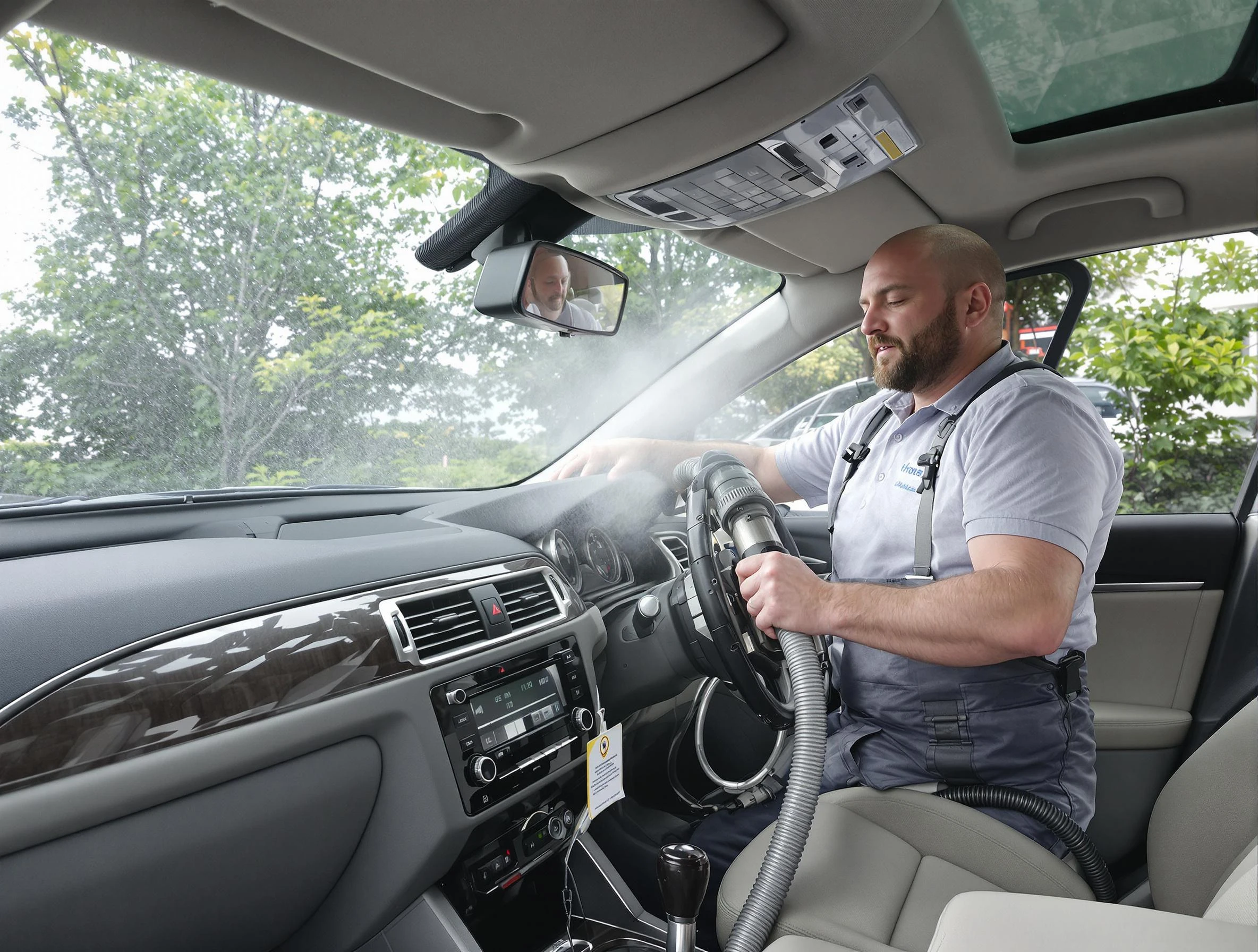 Wheat Ridge Air Duct Cleaning specialist performing professional car duct cleaning in Wheat Ridge