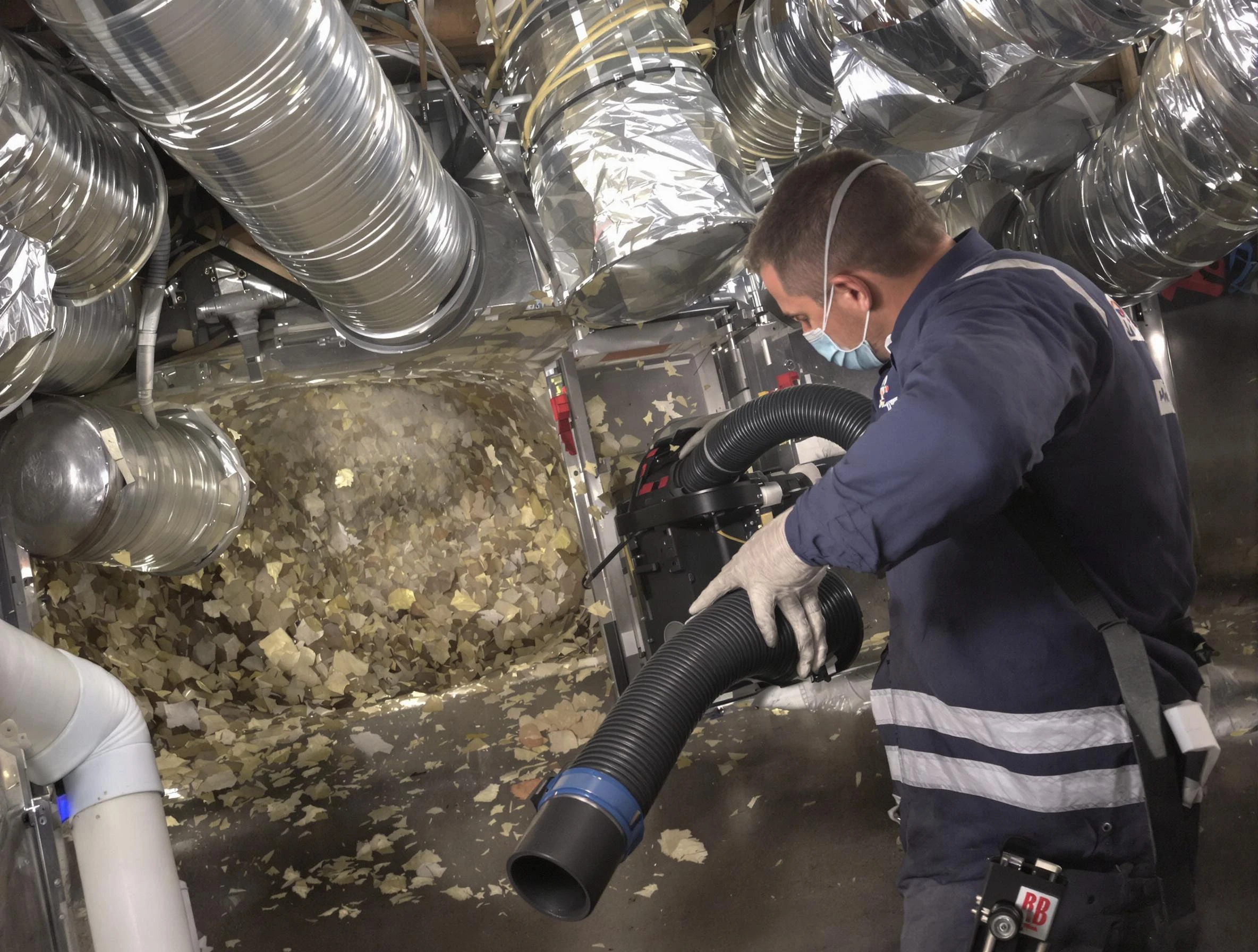 Wheat Ridge Air Duct Cleaning specialist operating negative pressure cleaning equipment for thorough duct maintenance in Wheat Ridge