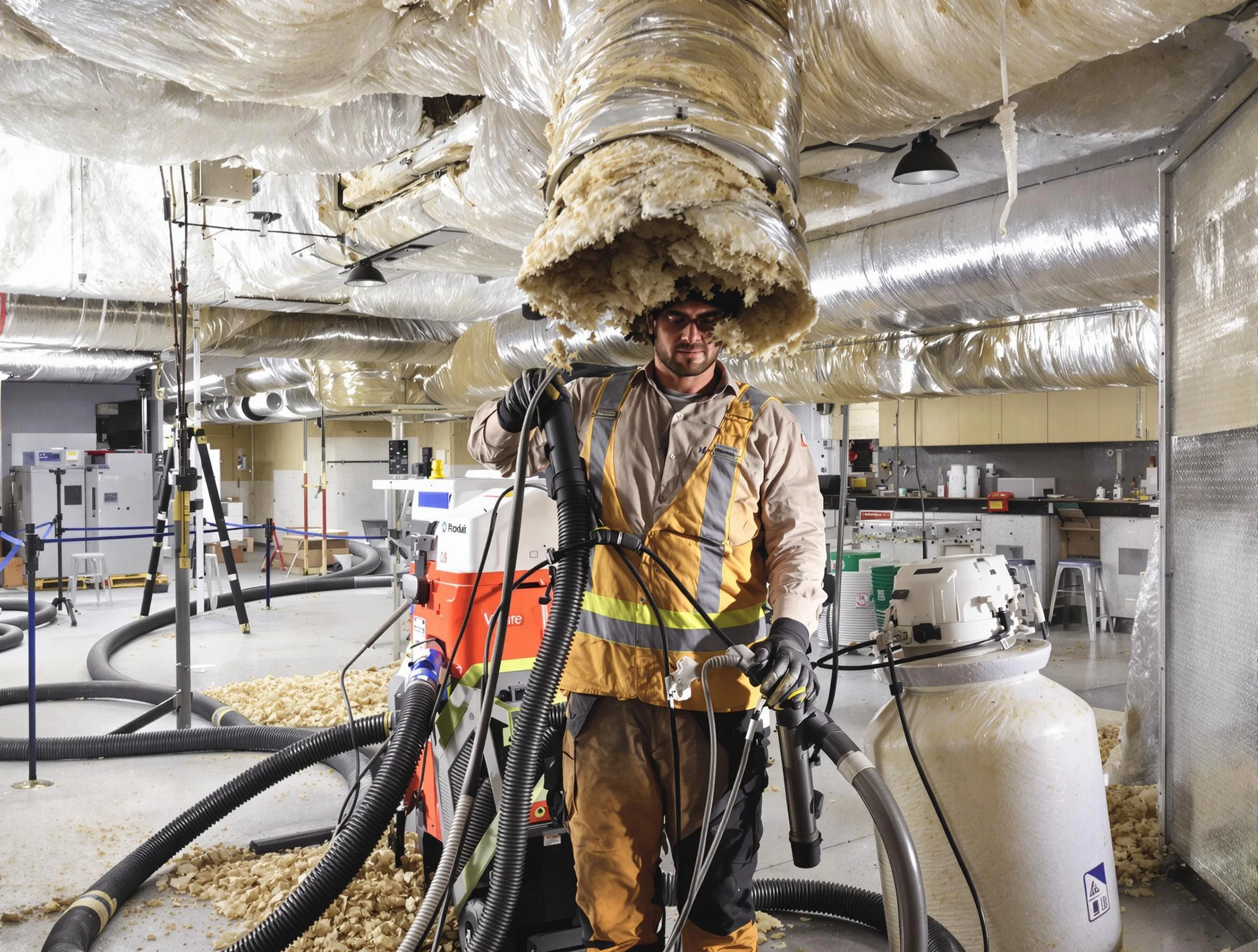 Professional vacuum insulation removal by Wheat Ridge Air Duct Cleaning expert in Wheat Ridge